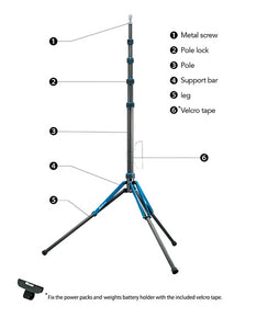 Nissin LS-65C Carbon Fiber Light Stand (106in max height)