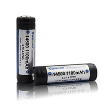 Load image into Gallery viewer, 14500 Li-ion Battery 3.7V 1100mAh Protected Cell (2 Batteries)