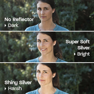 Rogue 2-in-1 Super Soft Silver / Natural White Collapsible Reflectors